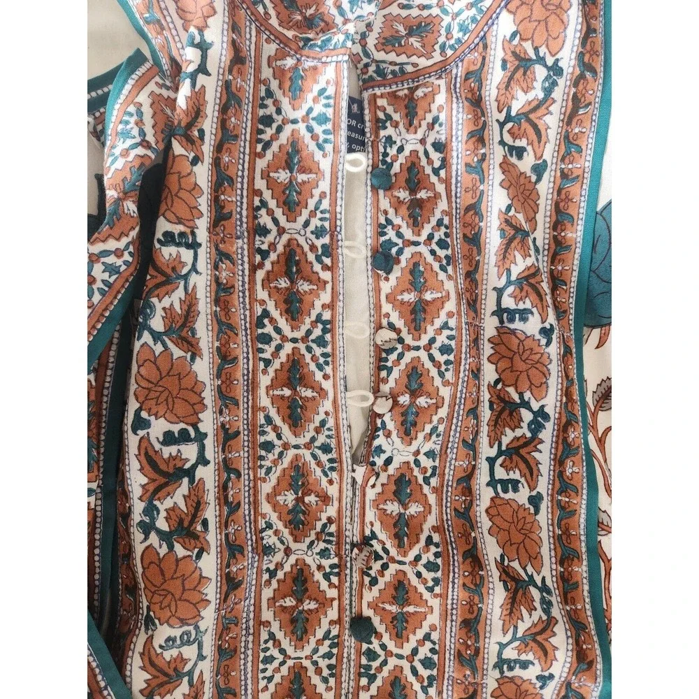 NWT Sue Sartor Flounce Shorty Dress Size M DARK TURQUOISE - Picture 13 of 16